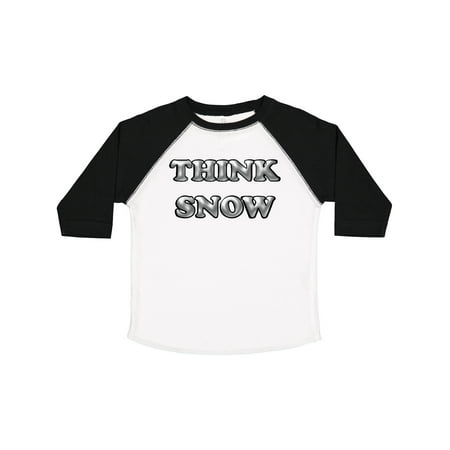 

Inktastic Gray Think Snow Boys or Girls Toddler T-Shirt