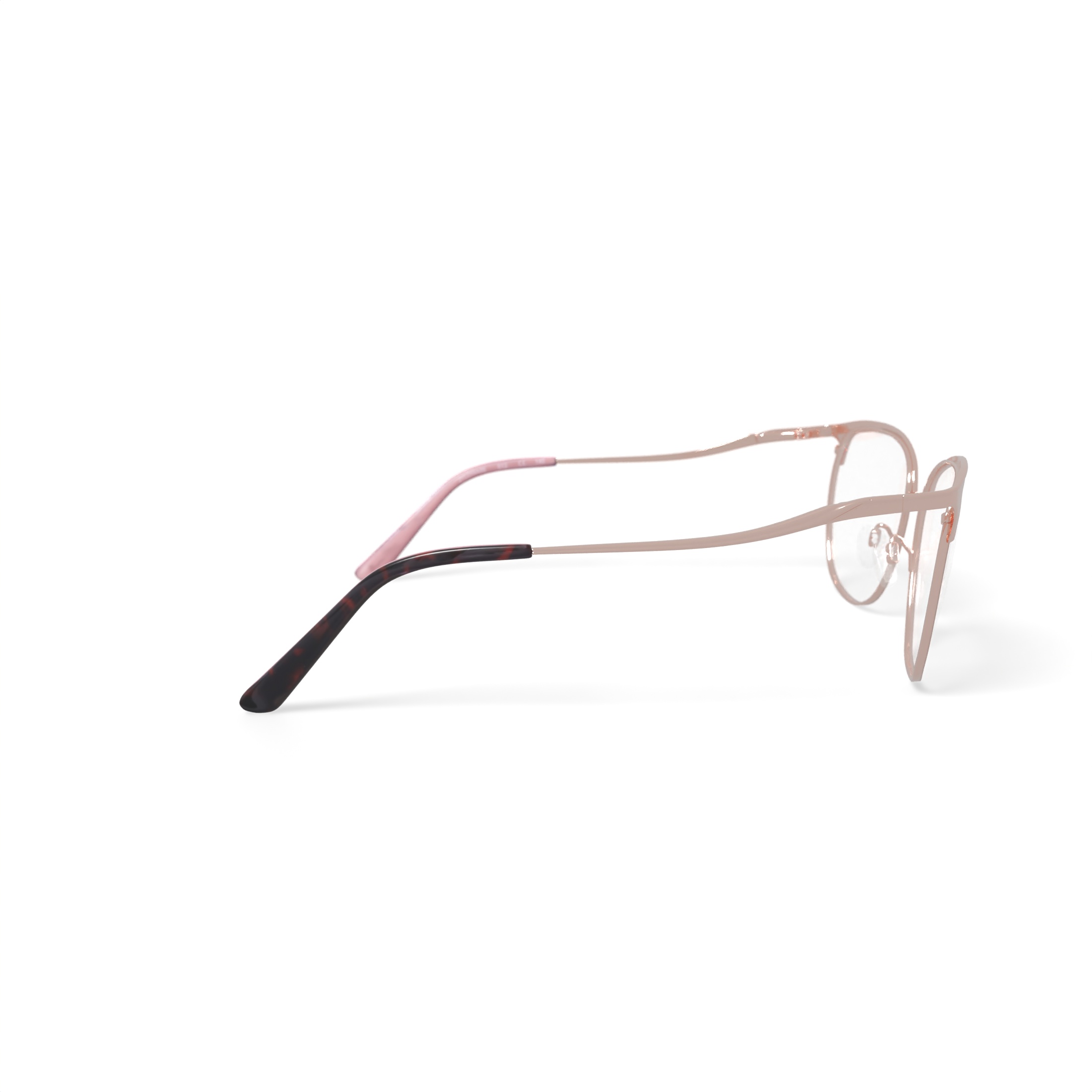 Sophia Loren Women's H03M Cat Eye Prescription Eyeglasses with Case, Rose Gold