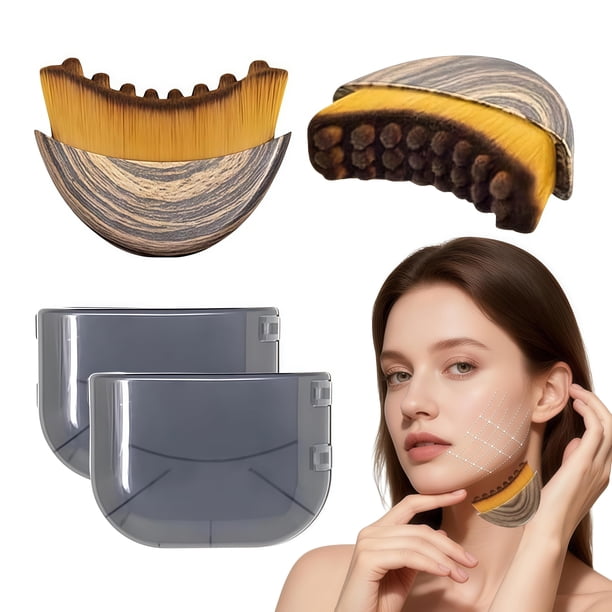 Cepillo facial Loyuril de drenaje linfático, 2 piezas