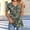 Army Green, variant on Women Camo T-Shirt V Neck Short Sleeve Button Down Top Casual Blouse Trendy Tee Shirt Summer Vacation Fashion Clothes, Army Green S
