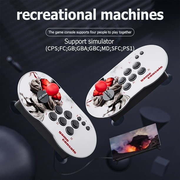 MT6 Consola Retro Con 20,000+ Juegos – 2 Joysticks De Torreta, 4 Jugadores, 4K HD, Plug And Play