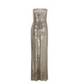 thumbnail image 7 of successthop Womens Sequin Dress Solid Bodycon Sleeveless Ladies Split Dressy Off Shoulder Slim Evening Party Dresses L, 7 of 7
