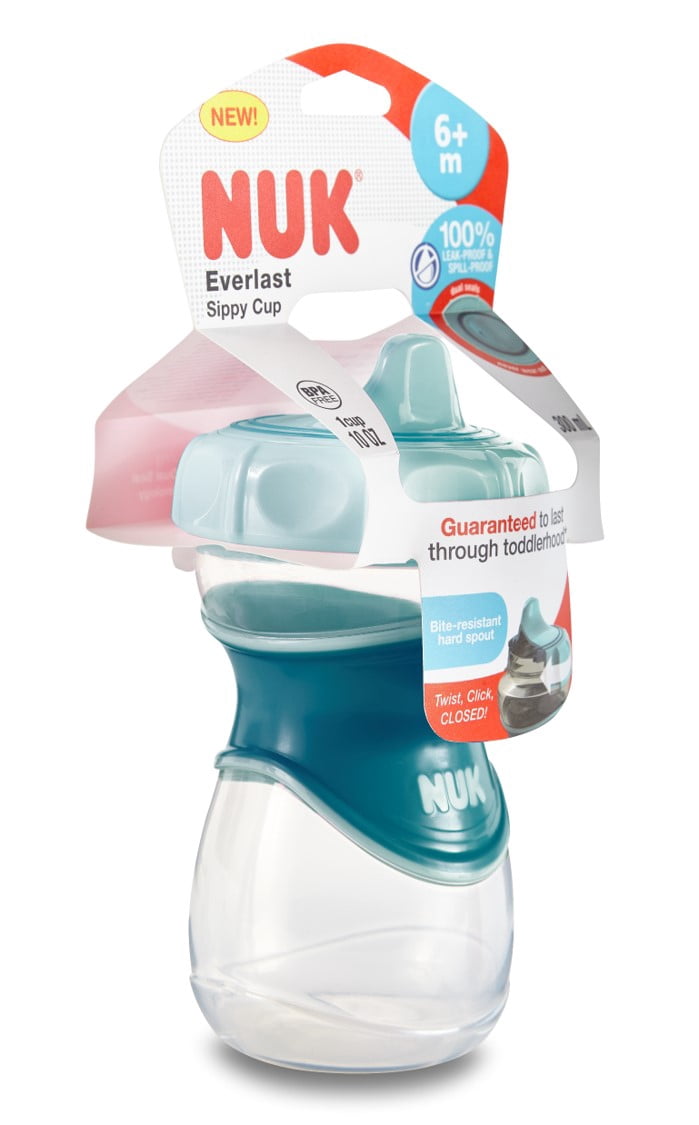 NUK Everlast Hard Spout Cup, 10 oz, Blue