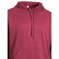 thumbnail image 2 of Expert Brand Men's Fleece Tec Pullover Hoodie Sweater, Cardinal, XL, 2 of 4