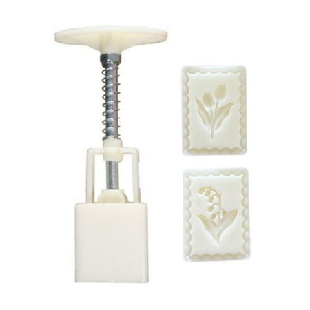 

Flower Shape Stamps Moon Cake Moulds for Mid-Autumn Festival DIY Baking Mooncake