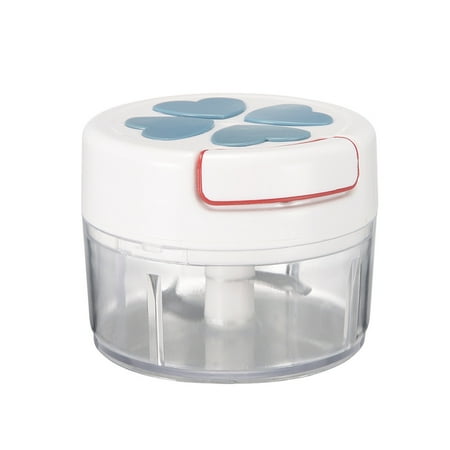 

Dido Mini Garlic Press 170ml Kitchen Pepper Chopper Mincer Manual Portable Ginger Grinder Blue
