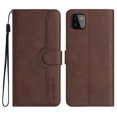 thumbnail image 2 of Wallet Case for Samsung A22 5G, with Card Slots [RFID Blocking],Durable Flip Folio Kickstand Magnetic Closure Leather Wallet Wrist Strap Women Men Case for Samsung Galaxy A22 5G, Brown, 2 of 10