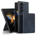 thumbnail image 7 of for Samsung Galaxy Z Fold 4 Wallet Case, Detachable PU Leather Purse Phone Cover with Flip Stand, Support Magnetic Charging, Shockproof Protective Case for Samsung Galaxy Z Fold 4, Blue, 7 of 7