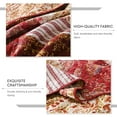 thumbnail image 7 of WannaToo Cotton Bedspread Quilt Set for All Season, Red Patchwork, Queen, 7 of 7