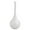 White, variant on Toilet Brush and Holder Set,Brushed Nickel Modern Bathroom Brush with Anti-Splash Shield 360°Cleaning,ABS Plastic Rust-Proof Waterproof Toilet Bowl Cleaner for Household Cleaning(Silver,5.5x5.5x15")