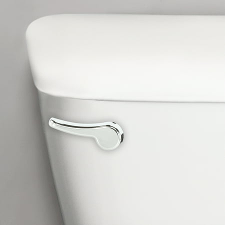 Korky Toilet Handle, Chrome Metal Handle - Tank Lever Replacement - Universal to Fit Front, Angled, and Side Left Mount Toilets - 6055