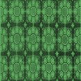 thumbnail image 1 of Ahgly Company Indoor Square Abstract Emerald Green Modern Area Rugs, 4' Square, 1 of 4