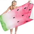 thumbnail image 4 of XMMSWDLA Watermelon Beach Towel - 30" × 60" Sand Free Microfiber Camping Towel Quick Dry Water Absorption Bath Pool Towel Travel Holiday Beach Gift for Girls Women, 4 of 7