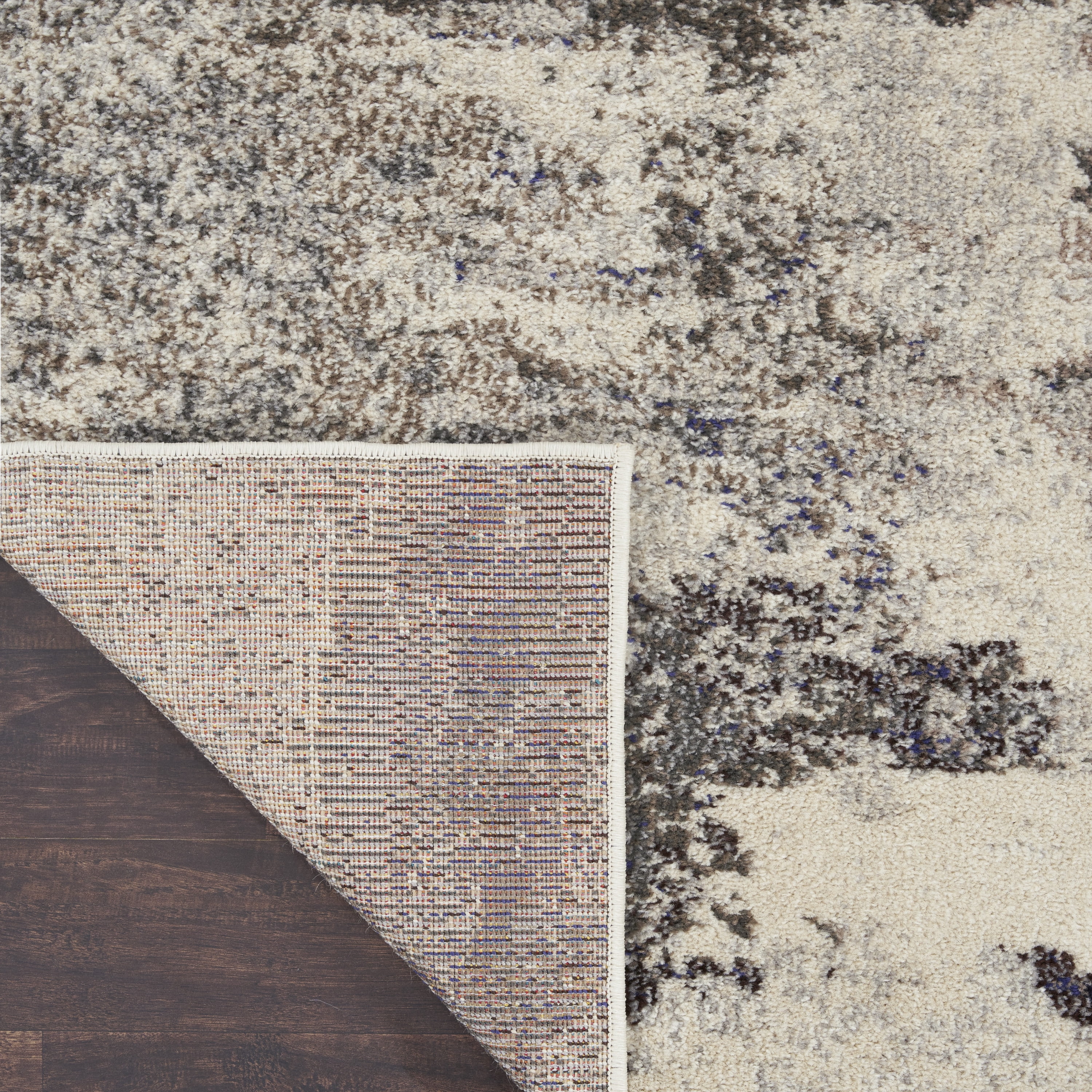 Nourison Celestial Abstract Ivory/Grey 2' x 6' Area Rug, (2x6)