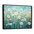 thumbnail image 2 of Designart "Blossom Lagoon Oasis" Flower Floater Framed Wall Art Living Room, 2 of 5
