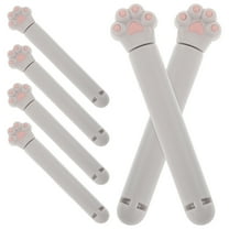 NIAIZEK 6-Pack Heavy Duty Plastic Bag Sealing Clips in Light Grey for Food, Snacks, and Kitchen Storage