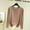 #254-Khaki, variant on Ounisa Women's Crew Neck Long Sleeve Shirts Basic Loose Fit Layering Tops