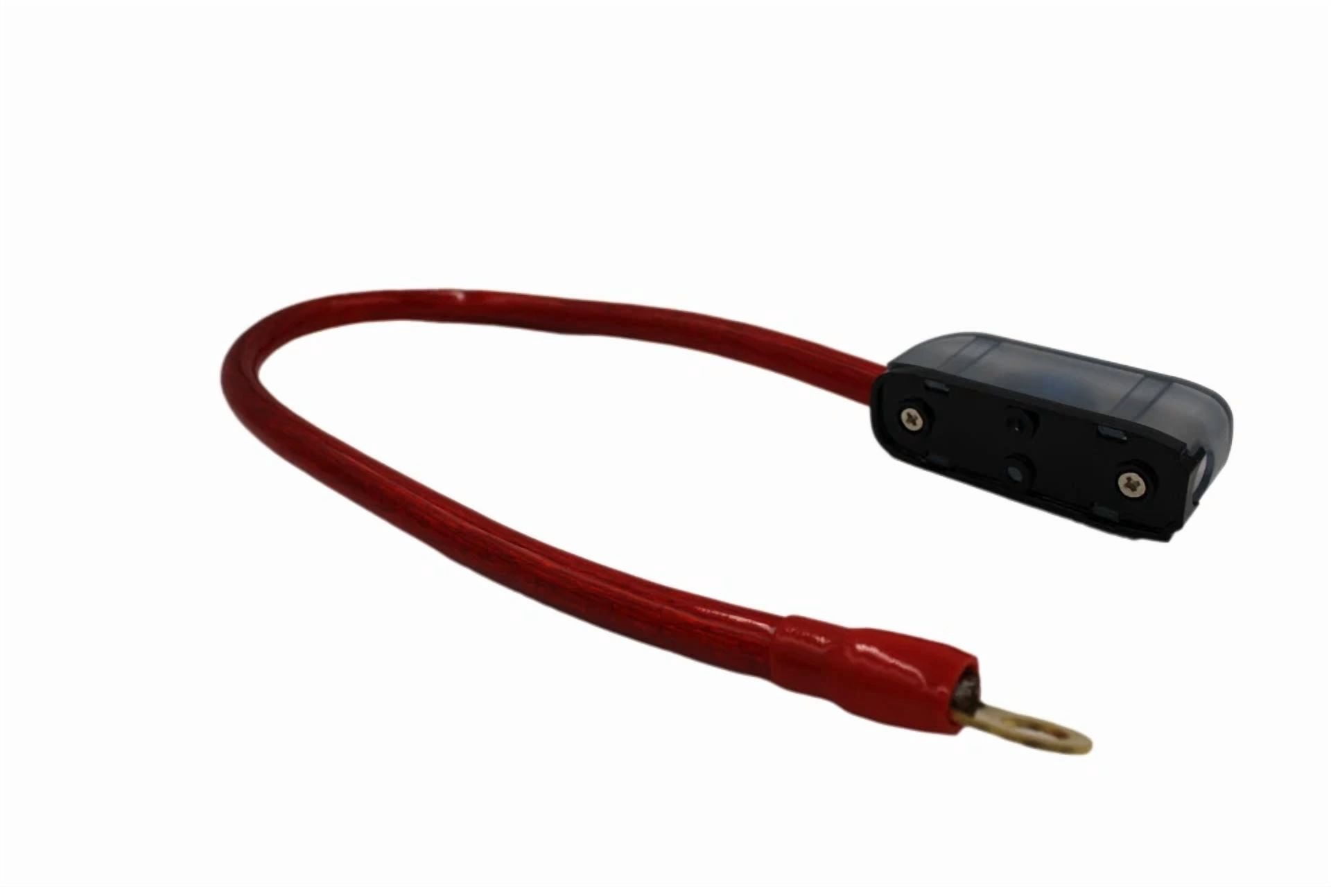 CRESTIN- 4 Awg Gauge Imc Audio Cable Inline Fuse Holder Block Mini Anl 250 Amp 8 Inch