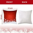 thumbnail image 4 of ZACOO Red Velvet Throw Pillow Covers 18"x18" Christmas Throw Cushion Cases Snowflake Pattern Pillow Cases for Couch Sofa, Set of 2, 4 of 7