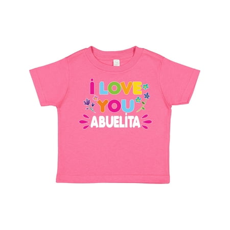 

Inktastic I Love You Abuelita with Flowers Gift Toddler Toddler Girl T-Shirt
