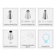 thumbnail image 3 of facefd Piping Baking Set Cake Baking Decorating Cake Decorating Kit Set Kit Set Household Kitchen Piping Pastry Nozzles Tool, 3 of 9