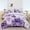 White Purple, variant on URBONUR 3Pcs California King Size Comforter Set Purple Flowers Bedding Set Floral Printed on White Bedding Comforter Sets Soft Microfiber All Season Bed Sets for Women Men