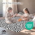 thumbnail image 4 of ODIKA 6'x6' Machine Washable Non-Slip Area Rug, Charming Spotted Design with Playful High Traffic Rug, Black, 324045, 4 of 5