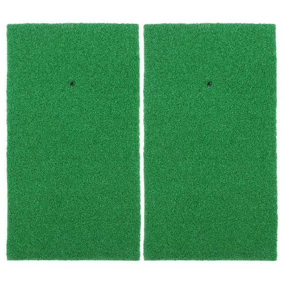 MLINS 2Pcs Hitting Mat Golf Turf Mat Artificial Turf Mat Indoor Golfs Shot Mat Putting Mat for Indoor