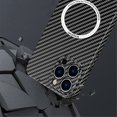 thumbnail image 3 of Magnetic Compatible with iPhone 15 Pro Max Case, Compatible with Magsafe, Carbon Fiber Shockproof Slim Thin Cover, 3 of 5