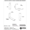 thumbnail image 2 of Ekena Millwork 2"W x 8"D x 6"H Steel Hanging Shelf Bracket, White Primer, 2 of 10