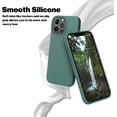 thumbnail image 2 of Designed for iPhone 13 Pro Case, Silicone Shockproof Slim Thin Phone Case for iPhone 13 Pro 6.1 inch (Midnight Green), 2 of 5