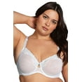 thumbnail image 5 of Curvy Couture Women's Plus Size Sheer Unlined Underwire Bra, Aruba Blue, 36DD, 5 of 8