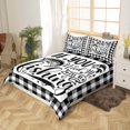 thumbnail image 4 of Pike Fish Bedding Cover, Hunting Fishing Duvet Cover Teens Adult, Black White Geometric Plaid Grid Bedding Set Ocean Animal Sealife Quilt Cover With Zipper Corner Ties, Twin, 4 of 5