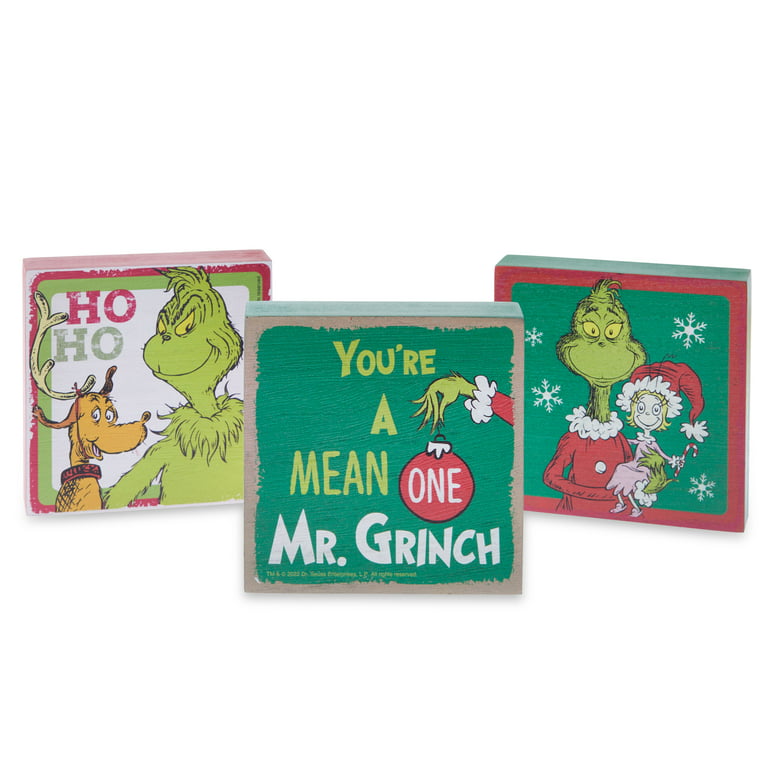 Smart Blonde 6 in. Dont Be A Grinch Novelty Mini Metal Square Sign