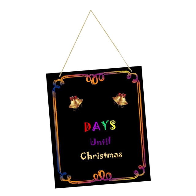 Calendario Pizarra Pizarra de Navidad Pizarra de tiza decorativa Arreglo de adorno para niñas Niños Oficina Fiesta en