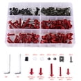 thumbnail image 2 of Ensemble de 177 Pcs de Vis de Fixation Rouges pour Carénage de Pare-Brise de Moto Sportbike, 2 of 7