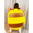 thumbnail image 6 of Wearable Bee Shell Pillows Giant Bee Shell Plush Toy Bee Stuffed Animal Plush Pillow for Adult Kids Birthday Gift, 6 of 9