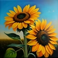 thumbnail image 2 of Sunny Sentiments - Blooming Sunflower Canvas Wall Art, 2 of 2