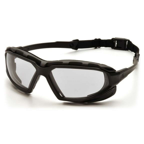 Black-Gray Frame/Clear Anti-Fog Lens