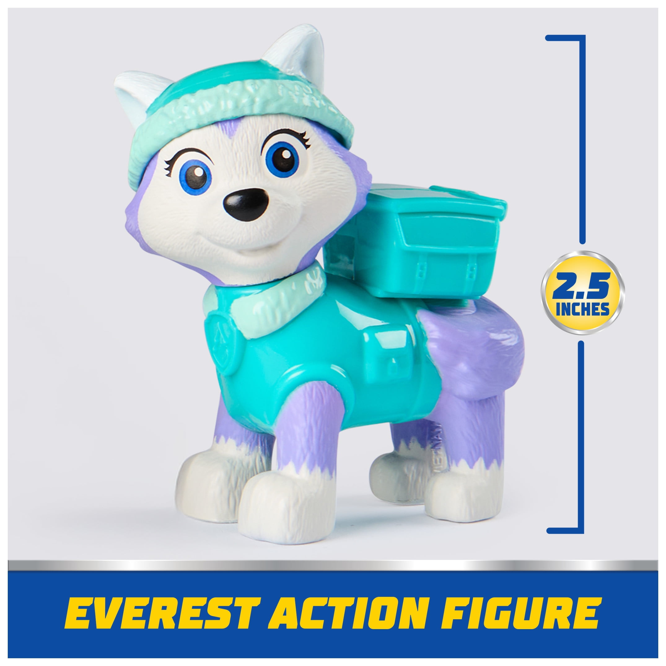 PAW Patrol Snow Plow Vehicle with Collectible Everest Figure, Sustainably Minded Toys for Kids Ages 3+