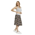 thumbnail image 4 of Women's Dragon Dragon Tiger Between Smokes A-line Printed Skirt Casual Wear, S, Pale Coffee Red Black, by Ambesonne, 4 of 6