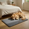 thumbnail image 4 of Large Dog Crate Pad Washable 36 x 24 inch with Antiskid Backing Soft Pet Mat, 4 of 6