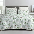 thumbnail image 2 of Elegant Comfort Ultra-Soft 4-Piece Holiday Velvet Plush Flannel Sheet Set - Warm Fuzzy Flannel Fleece with Deep Pockets - High-Quality - Full, Enchanted Woods, 2 of 5