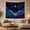 Aurora Moon Phases, variant on Silver Crescent Moon in a Starry Sky, Mystical Celestial for Astronomy Fans, Lunar Wall Art, Housewarming Gift, Tapestry Wall Hanging for Bedroom and Study Room