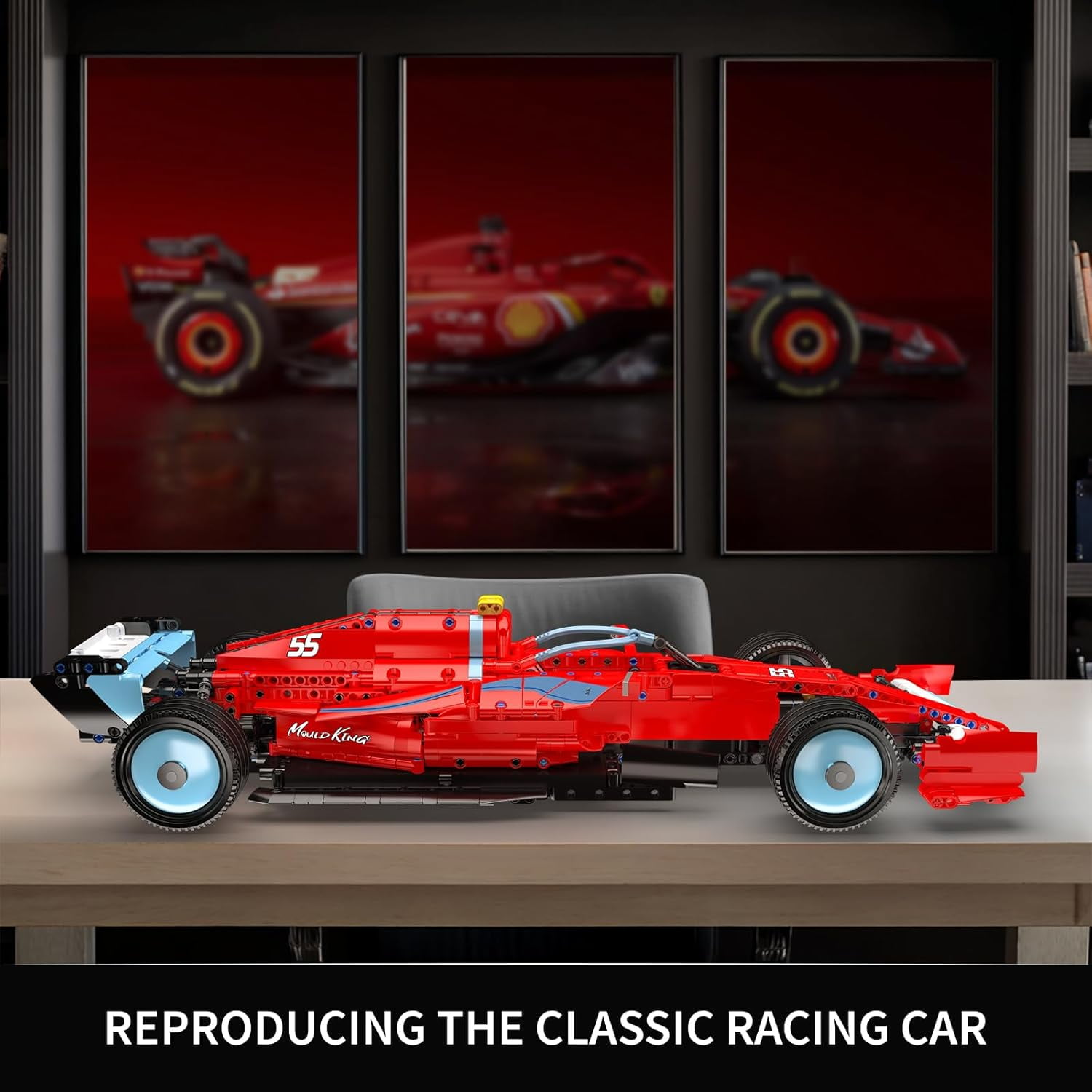 Race Car Model Kit, MOC Super Sports Cars Building Blocks Set for Adults, Display or Play Toys (1401 Pieces)