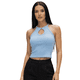thumbnail image 1 of Blusas Mujer Casual Unitalla Camiseta Dama Blusa Crop Top Strec, 1 of 8