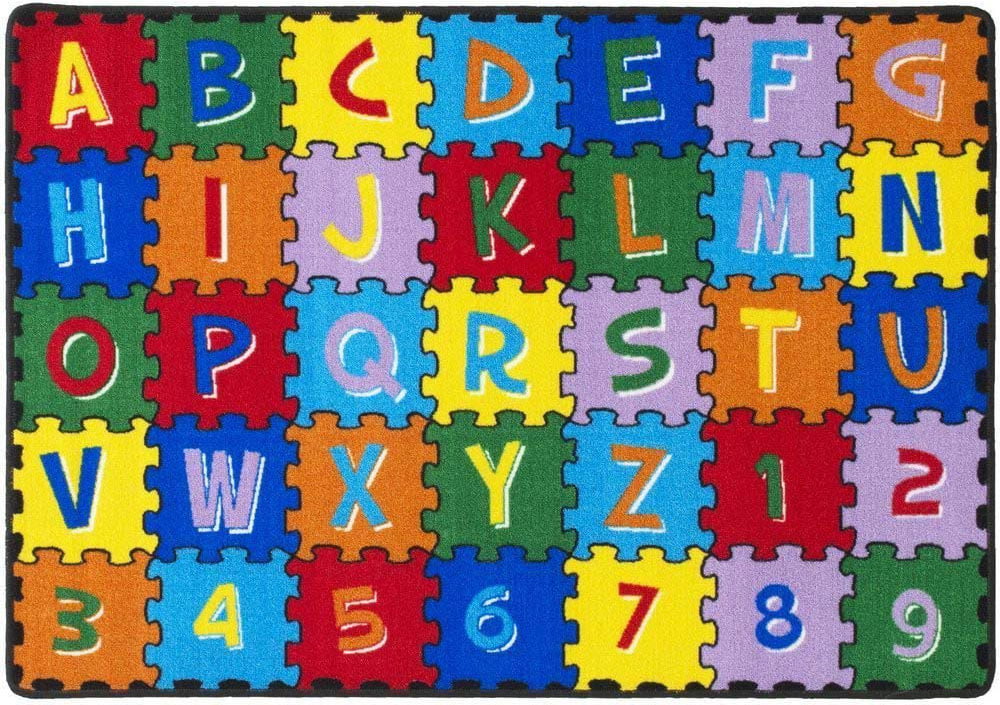 3x5  Educational Area Rug  ABC Kids School Time Numbers & Letters School Time 
