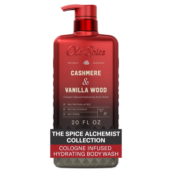 Old Spice Body Wash for Men, The Spice Alchemist Collection, Cashmere and Vanilla Wood, 20 fl oz