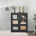 thumbnail image 2 of STANI Metal Storage Cabinets, Lockable 35.4" Steel Storage Cabinet with 2 Doors and 2 Adjustable Shelves for Garage, Home, Office, 2 of 6