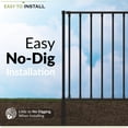 thumbnail image 3 of Zippity 3 ft. H x 3.5 ft W Zurich Poly-Steel No Dig Dog and Garden Fence Kit ZP19079 (2 Panels), 3 of 8